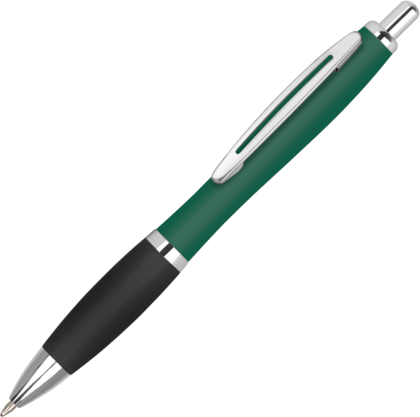 Contour Metal Soft Feel Ballpoint Pen - Green