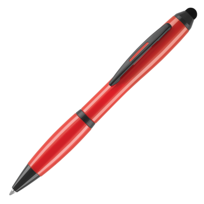 Contour-i Noir Ballpoint Pen with Stylus - Red