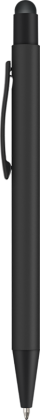 Ergo-i Soft Feel Noir Metal Ballpoint Pen with Stylus - Black