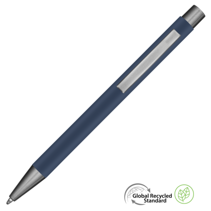 Ergo GRS Recycled Metal Ballpoint Pen - Dark Blue