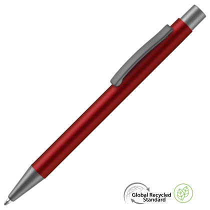 Ergo GRS Recycled Metal Ballpoint Pen - Red