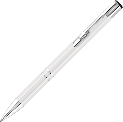 Electra Classic Metal Ballpoint Pen - White