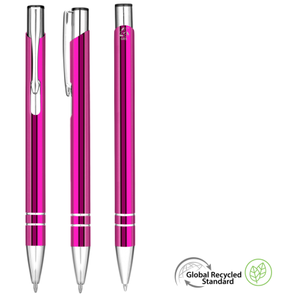 Electra GRS Recycled Metal Ballpoint Pen - Pink