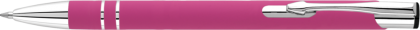 Electra Soft Feel Metal Ballpoint Pen - Pink