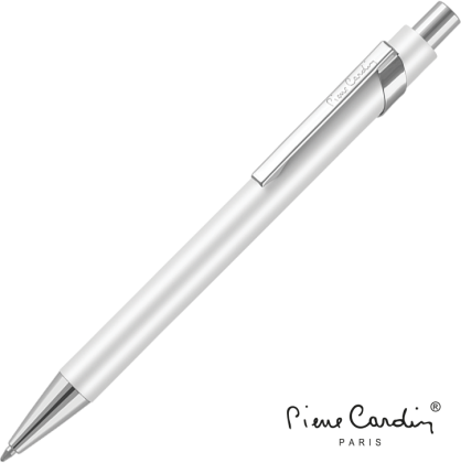 Pierre Cardin LaFleur Metal Ballpoint Pen - White