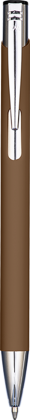 Mood Soft Feel Metal Ballpoint Pen - Brown