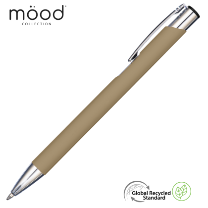 Mood GRS Recycled Soft feel Metal Ballpoint Pen - Gold