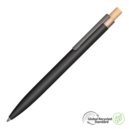 Second-Life GRS Recycled Metal Ballpoint Pen - Black