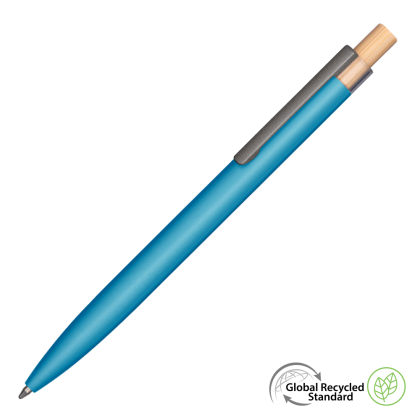 Second-Life GRS Recycled Metal Ballpoint Pen - Light Blue
