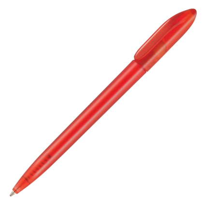 Supersaver Twist Frost Ballpoint Pen - Red