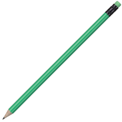 Wooden Pencil - Flurorescent Green