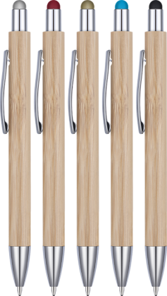 Ergo-i Bamboo Ballpoint Pen with Stylus