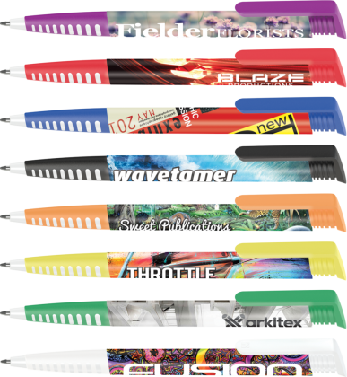 Albion Grip Full Colour Transfer Ballpoint Pen (Blue Ink)