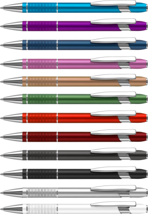 Bella Metal Ballpoint Pen (Blue Ink)