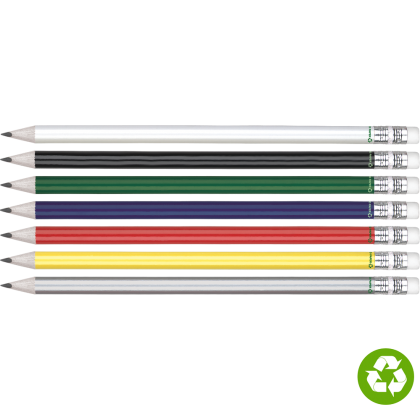Recycled Paper Pencil with White Eraser