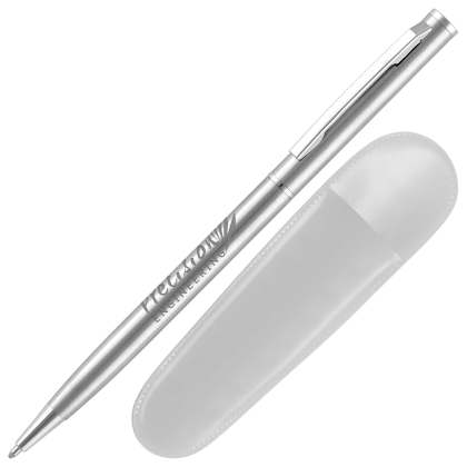 Cheviot Steel Metal Ballpoint Pen (Supplied with Pouch)