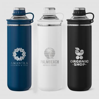 Oasis Recycled Stainless Steel Lid Handle Bottle -  680 ml