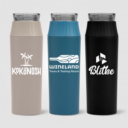 Majesty Recycled Stainless Steel Straw Bottle - 590 ml