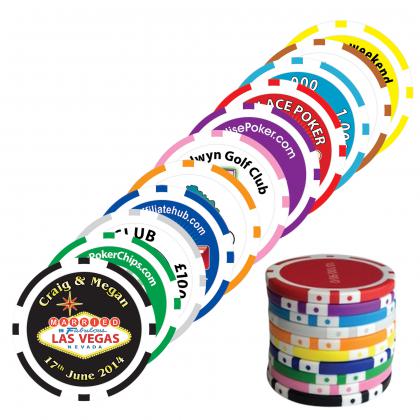 8 STRIPE POKER CHIP MARKERS