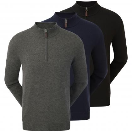 FOOTJOY WOOL BLEND 1/2 ZIP PULLOVER
