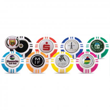 VEGAS POKER CHIP DOME MARKERS