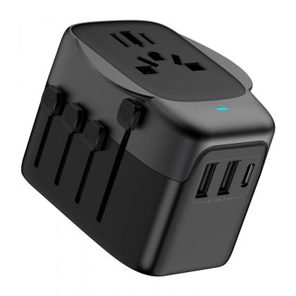 PowerPro Travel Adapter - recycled plastic