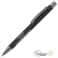 Ergo Soft Feel GRS Recycled Ballpoint Pen - Black