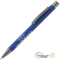 Ergo Soft Feel GRS Recycled Ballpoint Pen - Medium Blue