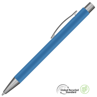 Ergo Soft Feel GRS Recycled Ballpoint Pen - Light Blue