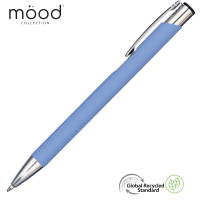 Mood GRS Recycled Soft feel Metal Ballpoint Pen - Pastel Dark Blue