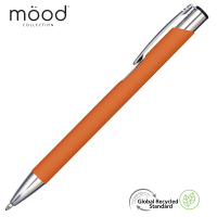 Mood GRS Recycled Soft feel Metal Ballpoint Pen - Orange
