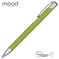 Mood GRS Recycled Soft feel Metal Ballpoint Pen - Lime Green