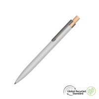 Second-Life GRS Recycled Metal Ballpoint Pen - White
