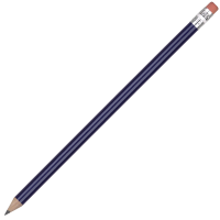 Certified Sustainably Sourced Wooden Pencil with Pink Eraser - Blue