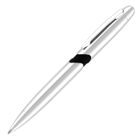Cyclone Ballpoint Pen - Silver - Black