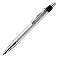 Alto Metal Ballpoint Pen - Silver - Black