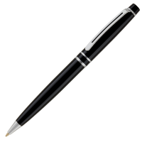 Grosvenor Metal Ballpoint Pen - Black - Silver