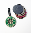ROUND WOODEN PLY GOLF BAG TAG