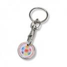 PRINTED TROLLEY COIN KEY RING E1414306