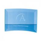 JADE GLASS BEVELLED CRESCENT 10xm x 14.5cm x 5mm E143805