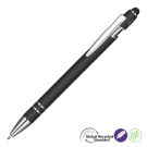 Astra-I Soft Feel GRS Recycled Metal Ballpoint Pen - Black