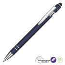 Astra-I Soft Feel GRS Recycled Metal Ballpoint Pen - Navy Blue