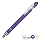 Astra-I Soft Feel GRS Recycled Metal Ballpoint Pen - Purple