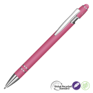 Astra-I Soft Feel GRS Recycled Metal Ballpoint Pen - Pink