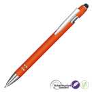 Astra-I Soft Feel GRS Recycled Metal Ballpoint Pen - Orange