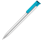 Absolute Argent Ballpoint Pen - Silver - Aqua