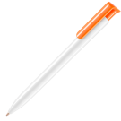 Absolute Extra Ballpoint Pen - White - Orange (Blue Ink)