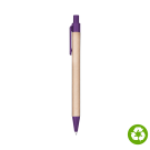 Biosense Recycled Paper Ballpoint Pen - Purple