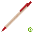 Biosense Recycled Paper Ballpoint Pen - Red