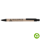 Biosense Recycled Paper Wheatstraw Ballpoint Pen - Black